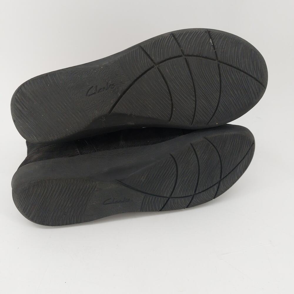 Clarks Cloudsteppers Booties Sillian Tana Black Side Zip Size 5.5 - Picture 7 of 7